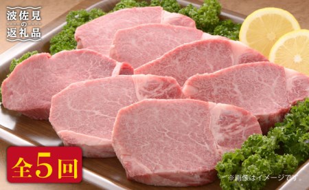 【全5回定期便(月1回)】長崎県産 黒毛和牛 ヒレステーキ 180g×8枚 [FB14]