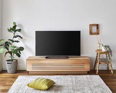 [開梱設置]テレビ台 ルーチェ 無垢 ヒノキ 幅154-204cm TV テレビボード TV台 TVボード ローボード 家具