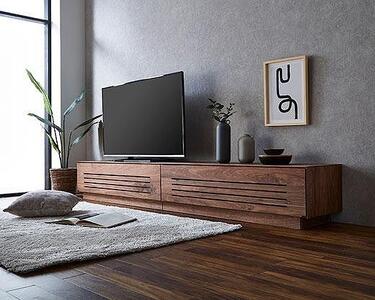 [開梱設置]テレビ台 ルーチェ 無垢 ウォールナット 幅254-304cm TV テレビボード TV台 TVボード ローボード 家具