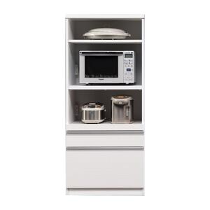 【開梱設置】 フレッシュ レンジ台 70幅 幅70cm キッチン収納 完成品 家電収納 スリム  大川家具 日本製