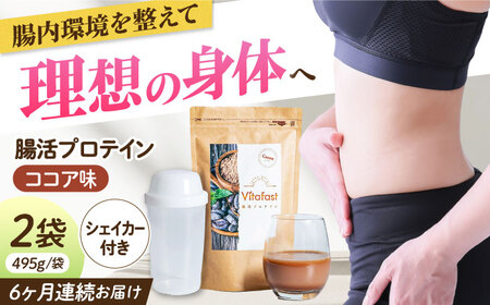 【全6回定期便】 乳酸菌プロテイン ココア味 2袋×6ヶ月[AOCH003]プロテインプロテインプロテインプロテインプロテインプロテインプロテイン
