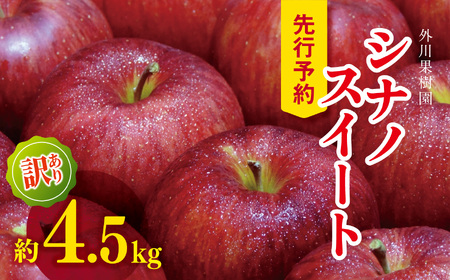 【2026年先行予約】訳あり シナノスイート 約4.5kg ｜ 外川果樹園 