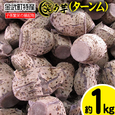 金武町特産「笑う芋」田芋(ターンム) 芋 芋 芋 田芋 いも たいも 田いも ターム もちもち アレンジ 揚げ タームパイ 田芋パイ