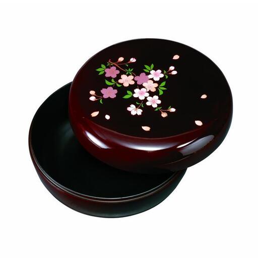 6.0寸 菓子器 溜 里桜