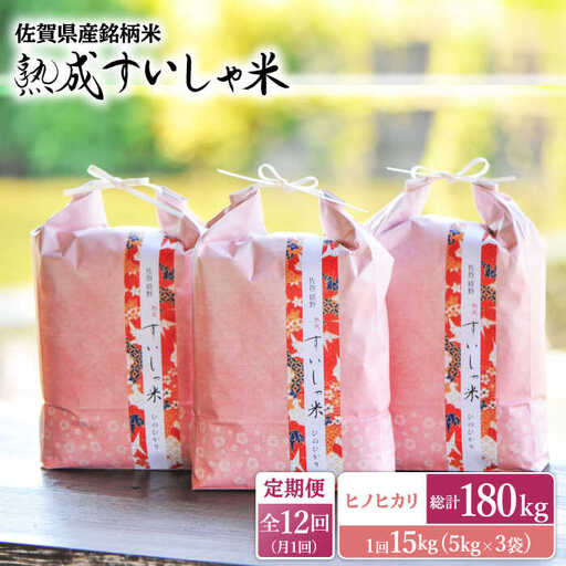 【定期便】 白米 令和7年産ヒノヒカリ15kg NAO065 全12回 白米