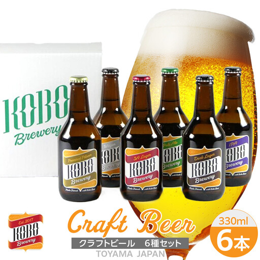 クラフトビール ６種セット（計６本）