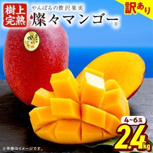 【2026年7月から順次発送・訳あり】燦々マンゴー2.4kg(4～6玉)_マンゴー_【1619692】