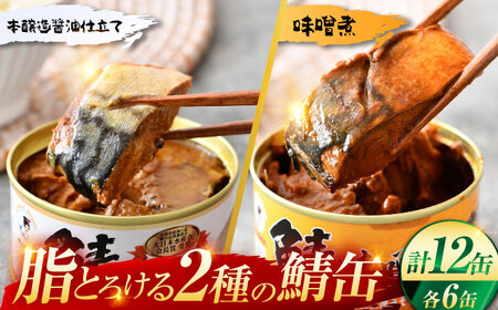 鯖缶詰12缶詰め合わせC / さば缶 缶詰 サバ 魚 小浜市 / 福井缶詰  [BFAB036]