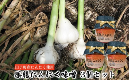 薬膳にんにく味噌3個セット[田子町産にんにく使用]