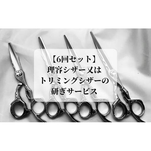 【グリーンマウスの6回セット】理容シザー又はトリミングシザーの研ぎサービス