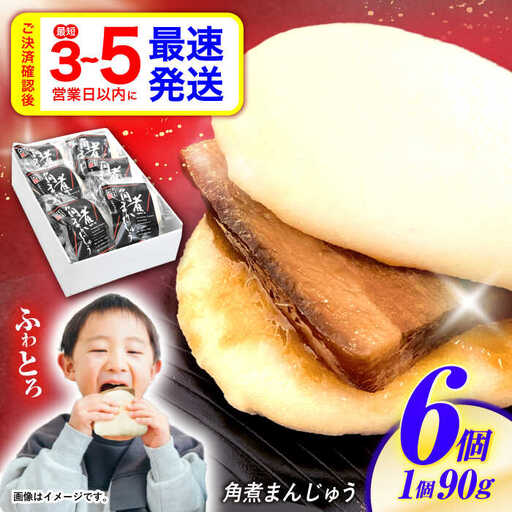 角煮まんじゅう 6個 / 角煮まんじゅう 角煮まん まんじゅう 肉まん / 諫早市 / 株式会社山香海 [AHBH004]