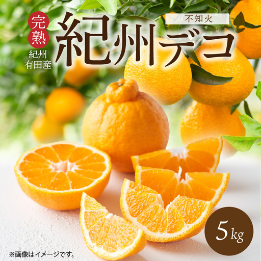 [2027年先行予約]紀州デコ 約 5kg 完熟 紀州 有田産 色 形 味 香り 一級品 プリプリ 果肉 まろやか 甘さ ほどよい 酸味 ジューシー 旨味 不知火 人気品種 柑橘の王様 柑橘 果実 国産 食品 産地直送 お取り寄せ 和歌山県 湯浅町 送料無料