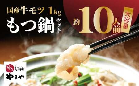（訳あり）大人気！大容量の国産牛モツ1㎏ やまや もつ鍋セット_TY5005