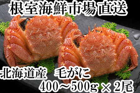 ボイル毛がに400～500g×2尾 A-14231