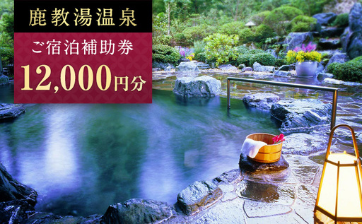 旅行 長野 信州 鹿教湯温泉 宿泊 補助券 4枚セット 12,000円 温泉 旅館 旅行券 宿泊券 施設利用券 利用券 トラベル チケット ホテル券 ホテルクーポン ホテル 長野県