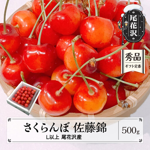 さくらんぼ 佐藤錦 500g 秀 Lサイズ以上 kb-snkzx500