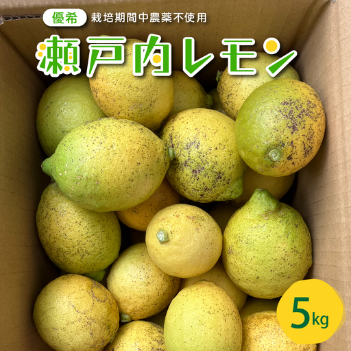 [先行受付][2026年11月〜発送]大崎下島産 栽培期間中農薬不使用 瀬戸内レモン 5kg ku044-002-26