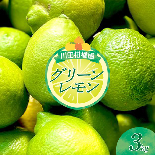 先行受付 2026年11月上旬～発送 広島県産 グリーンレモン3kg