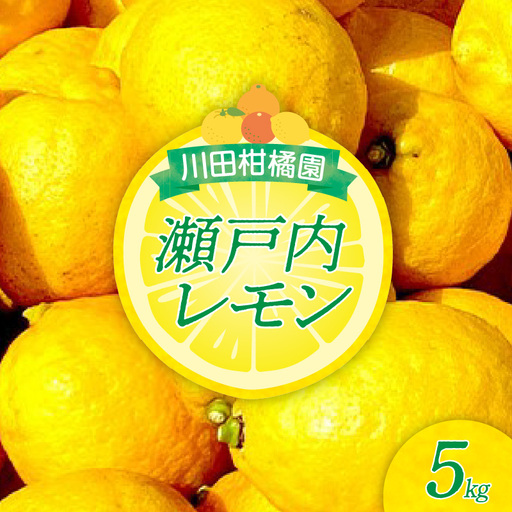 【先行受付】【2027年1月上旬～発送】川田柑橘園 広島県産 「瀬戸内レモン」5kg　れもん 檸檬 国産 広島県 呉市 ku055-015-26