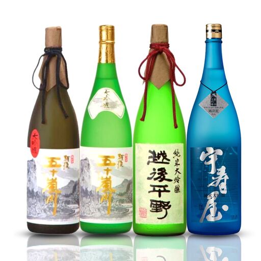 新潟清酒 大吟醸4本セット 日本酒 新潟 [福顔酒造]