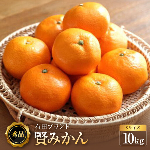 ［秀品]有田のブランド「賢みかん」10kg(Sサイズ)［2026年11月中旬頃より順次発送］