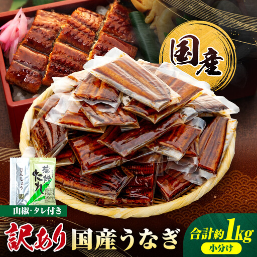 訳あり 国産うなぎ 20～30P 計1kg｜うなぎ 小分け 