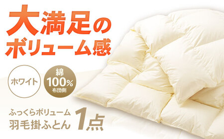 【西川チェーン専門店】ふっくらボリュームタイプ 羽毛 掛ふとん (シングルサイズ)  [AZAR002] ふとん