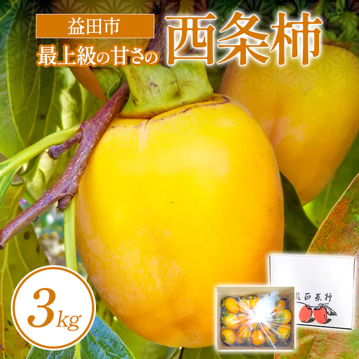 A-939 益田産　最上級の甘さの西条柿 3kg
