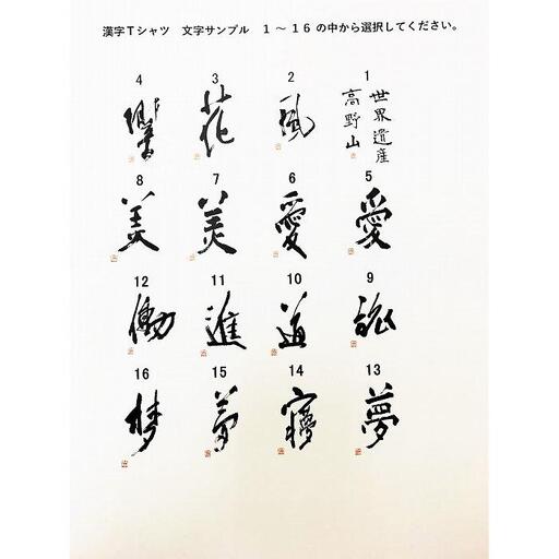 文化功労者 尾崎邑鵬 揮毫  漢字Tシャツ　Sサイズ（15.夢）