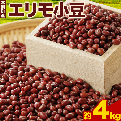 令和7年産 エリモ小豆 4kg 本別町農業協同組合[30日以内に出荷予定(土日祝除く)]