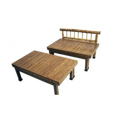 竹家具専門店[梅里竹芸]ベンチベッド[19-8a]