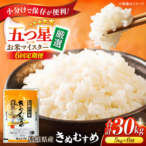 新米 【6回定期便】 島根県産きぬむすめ 5kg 新米[ALBW008]
