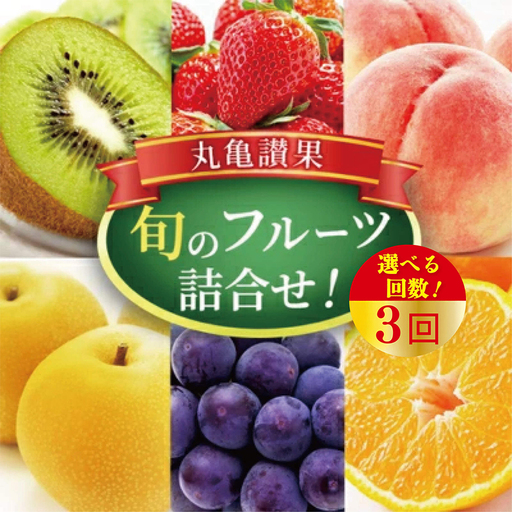 【全3回】丸亀讃果 フルーツ定期便 旬のフルーツ 果物定期便