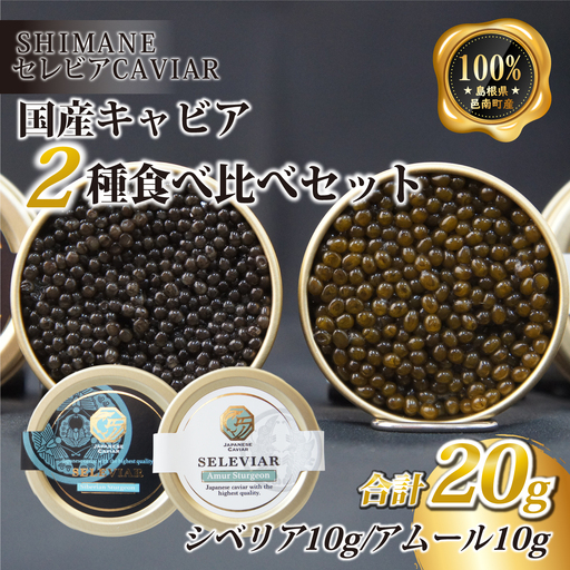 キャビア2種セット計20g(シベリア10g・アムール10g)