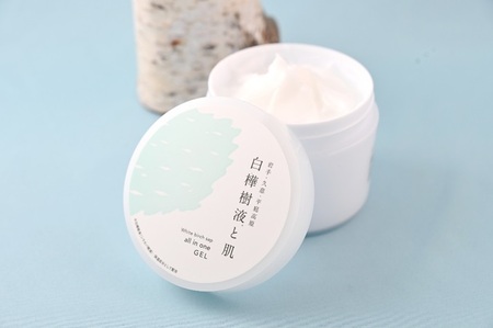 白樺樹液と肌 しっとり美肌オールインワンジェルと石鹸