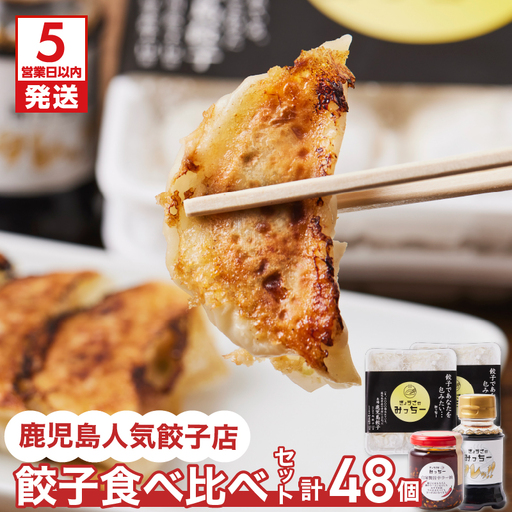 【5営業日以内に発送】鹿児島人気餃子店のお得な餃子食べ比べセット K118-001 肉 豚肉 惣菜 総菜 冷凍 スピード配送 最短 すぐ届く お急ぎ