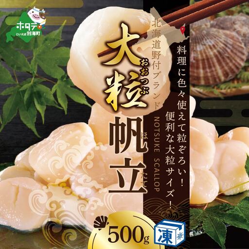 北海道 野付産 ホタテ 貝柱 大粒 ほたて 500g