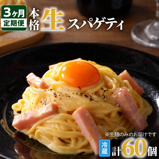 【3ヶ月 定期便】生スパゲティ 20個 K036-T02