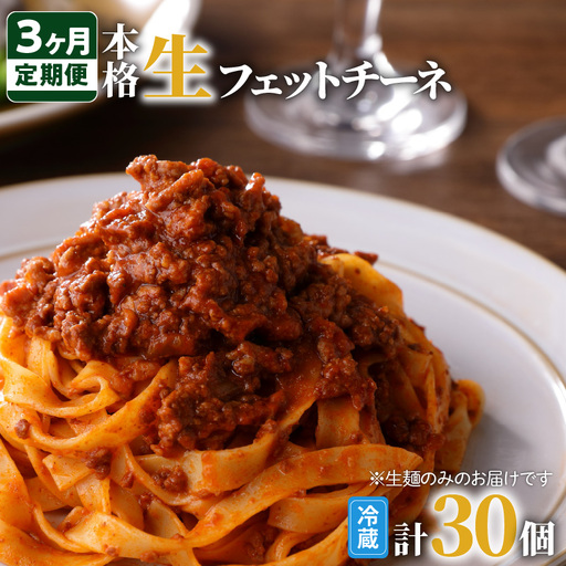 【3ヶ月 定期便】生フェットチーネ 10個 K036-T03