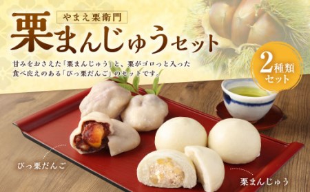 やまえ栗衛門 栗まんじゅうセット(栗まんじゅう びっ栗だんご)計18個 和菓子 お菓子おやつ 饅頭 まんじゅう 栗
