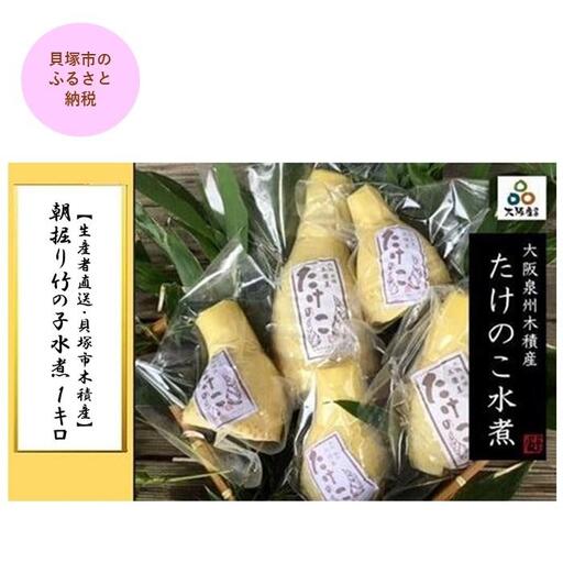 ＜2027年4月中旬より発送予定＞【生産者直送・貝塚市木積産】朝掘り竹の子水煮 １kg