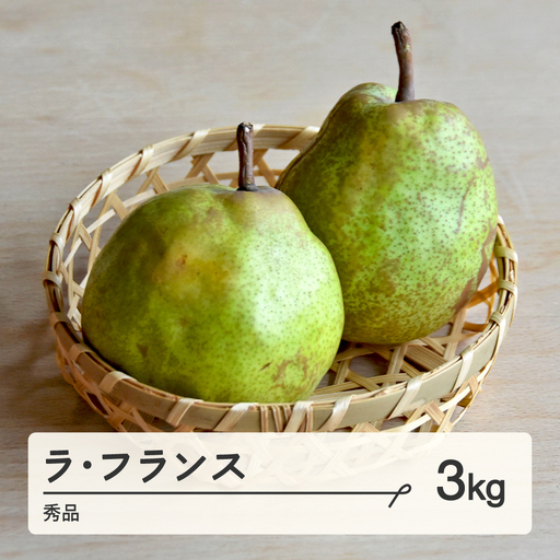2026年 山形県産 ラ・フランス 秀品 3kg(6~10個) 2026年10月下旬より順次発送 F21A-348