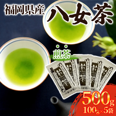 煎茶 八女茶 5袋セット 100g×5袋 お茶 飲み物 煎茶