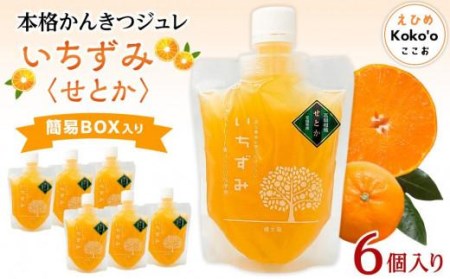 本格かんきつジュレ「いちずみ」＜せとか＞6個入り（簡易BOX入り）ゼリー ゼリー ゼリー ゼリー ゼリー【KK1021】