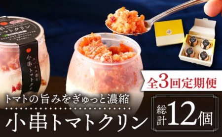 【3回定期便】アイス シャーベット 小串トマトクリン 計12個[OBJ005] アイス シャーベット