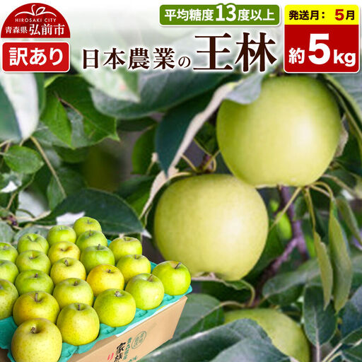 りんご 王林 訳あり 約5kg[5月クール便発送]りんご