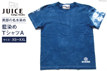 Tシャツ ASCENSION  藍染め タイダイ TシャツA  1枚 ファッション 服 男性 メンズ 女性 レディース  M