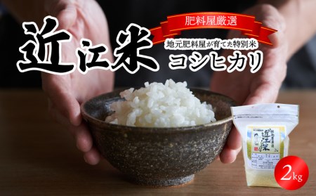 【令和7年度産】肥料屋厳選近江米コシヒカリ２㎏　モリタ肥料店 お米  近江米 DI-0002