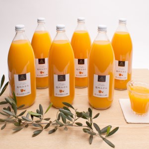 無添加・有田みかん100%ストレートジュース1000ml×6本【ikd110A】