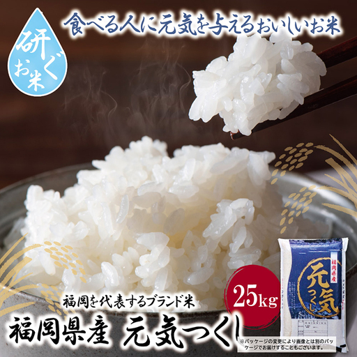 Z17-28 令和7年産 研ぐお米 元気つくし25kg